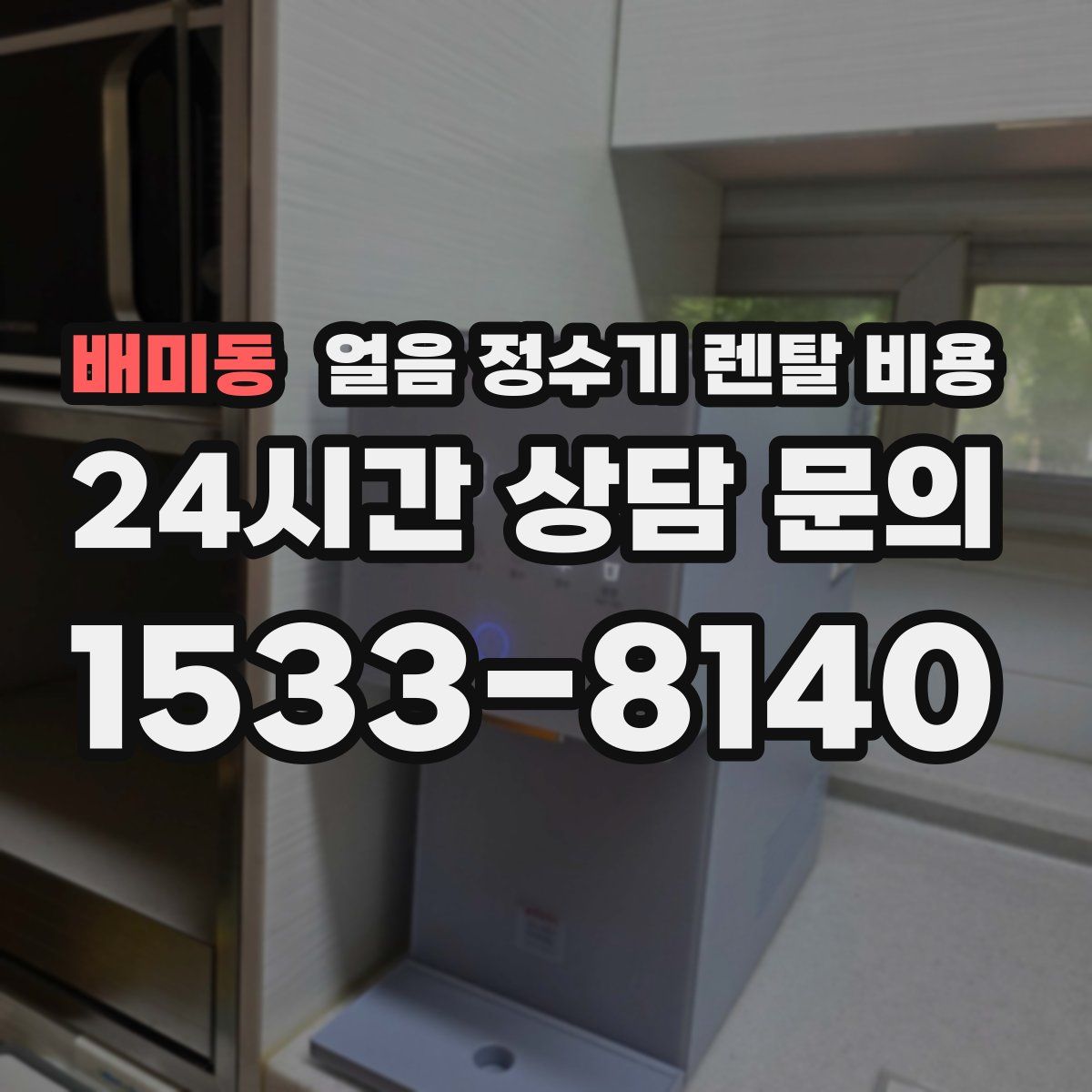 배미동 얼음 정수기 렌탈 비용