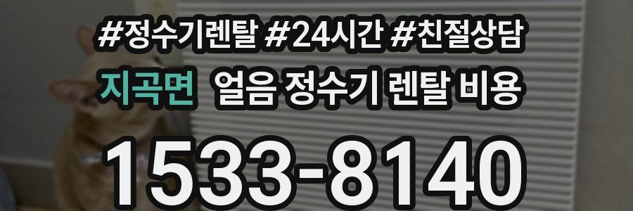 지곡면 얼음 정수기 렌탈 비용