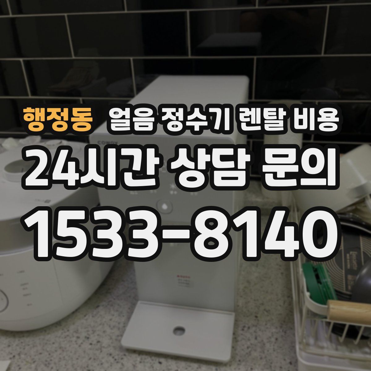 행정동 얼음 정수기 렌탈 비용