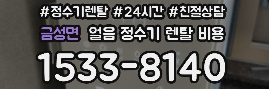 금성면 얼음 정수기 렌탈 비용