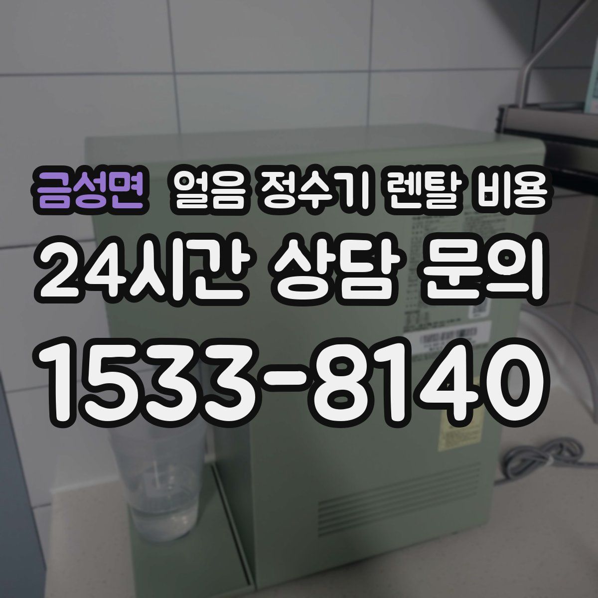 금성면 얼음 정수기 렌탈 비용