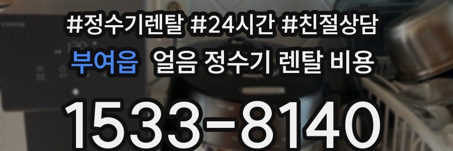 부여읍 얼음 정수기 렌탈 비용