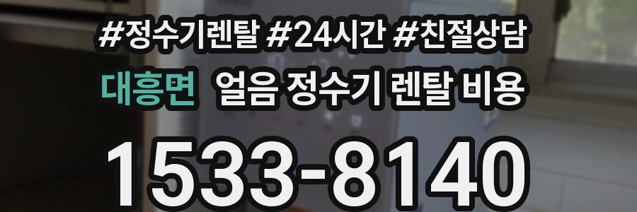 대흥면 얼음 정수기 렌탈 비용