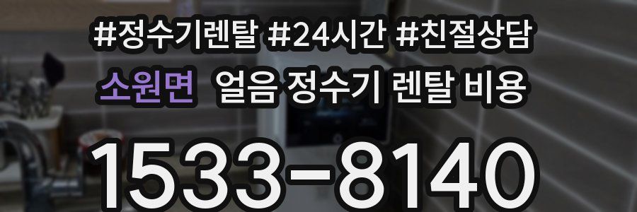 소원면 얼음 정수기 렌탈 비용