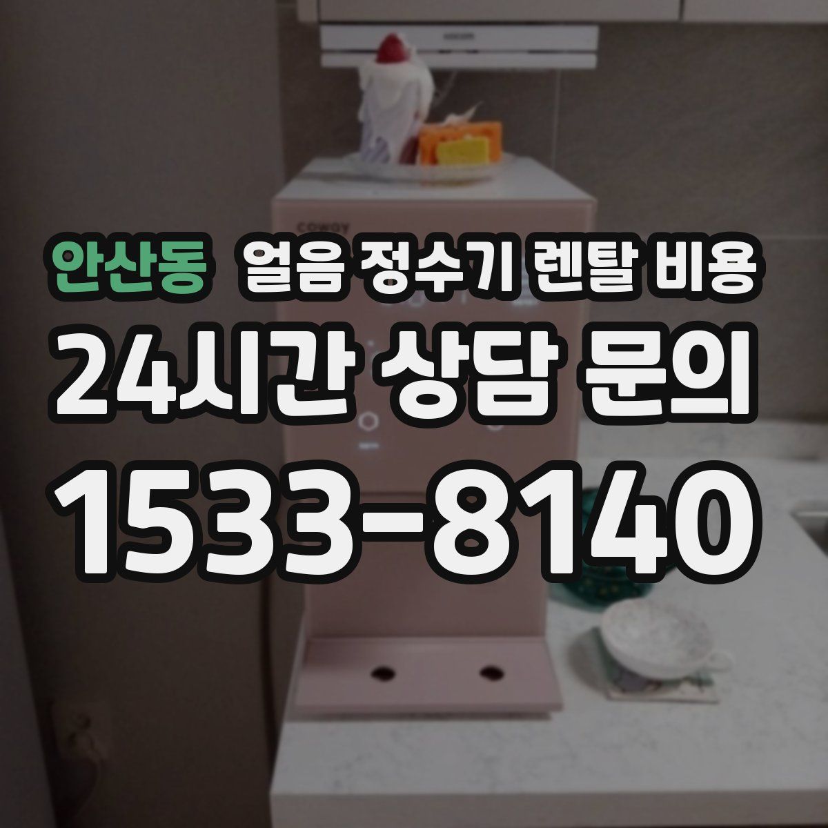 안산동 얼음 정수기 렌탈 비용