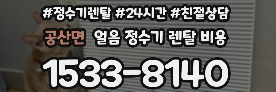 공산면 얼음 정수기 렌탈 비용