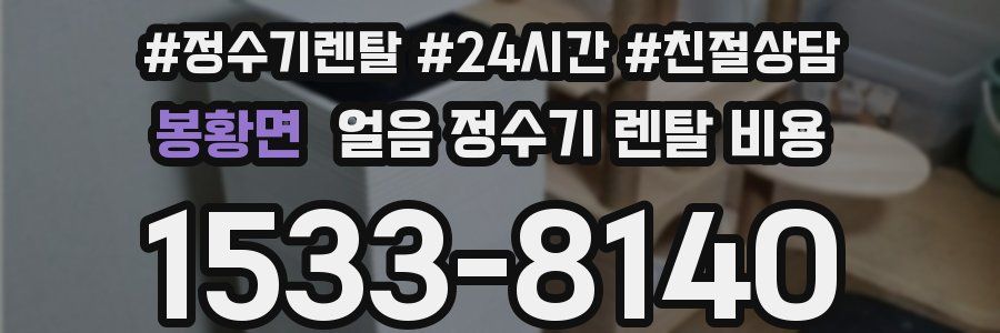 봉황면 얼음 정수기 렌탈 비용