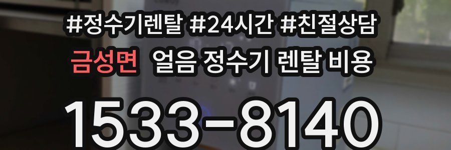 금성면 얼음 정수기 렌탈 비용