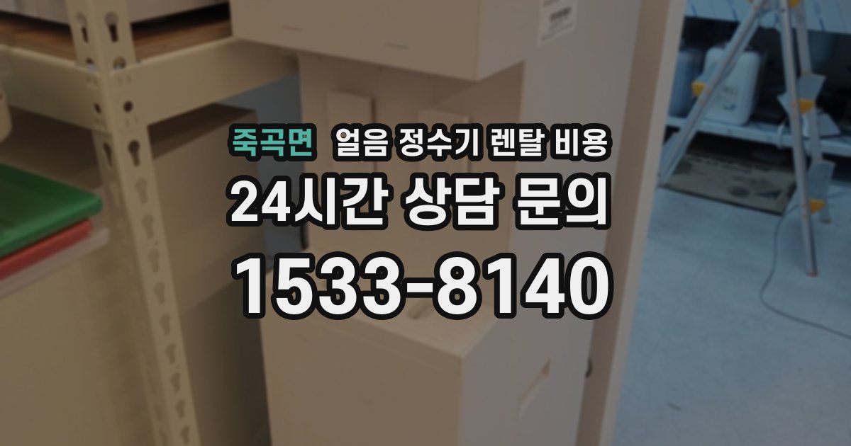 죽곡면 얼음 정수기 렌탈 비용