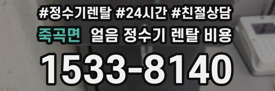 죽곡면 얼음 정수기 렌탈 비용
