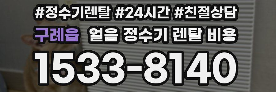 구례읍 얼음 정수기 렌탈 비용