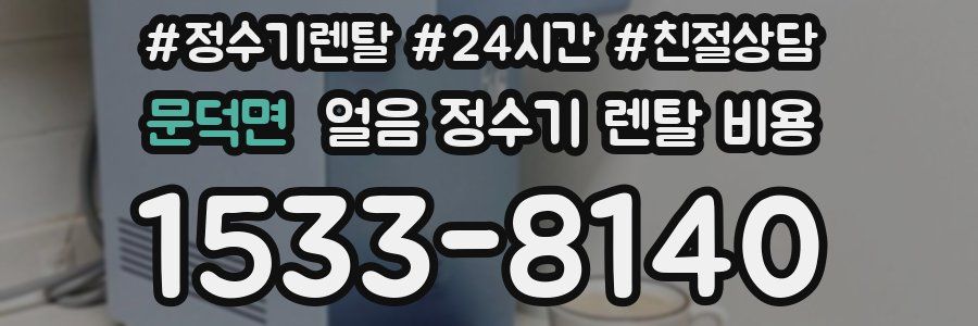 문덕면 얼음 정수기 렌탈 비용