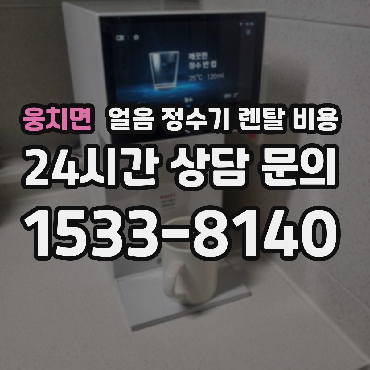 웅치면 얼음 정수기 렌탈 비용