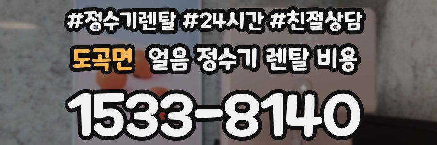 도곡면 얼음 정수기 렌탈 비용