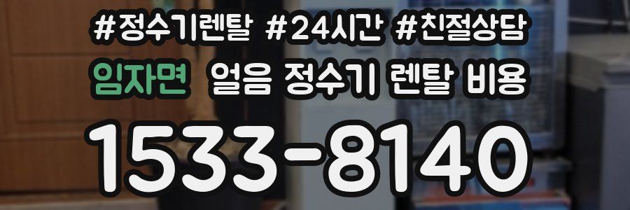임자면 얼음 정수기 렌탈 비용