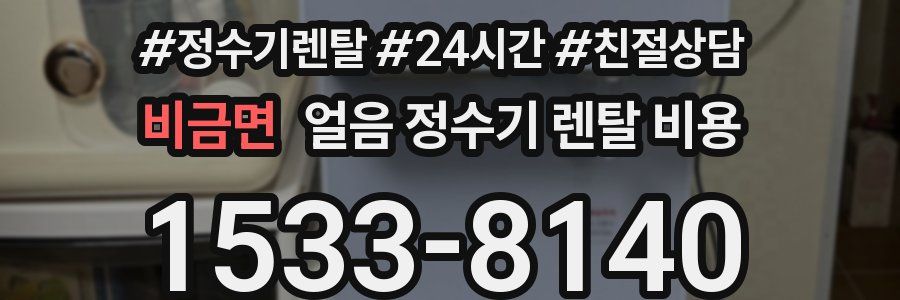 비금면 얼음 정수기 렌탈 비용