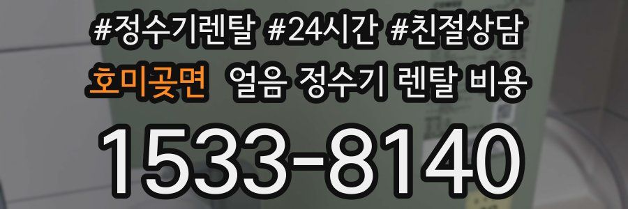 호미곶면 얼음 정수기 렌탈 비용