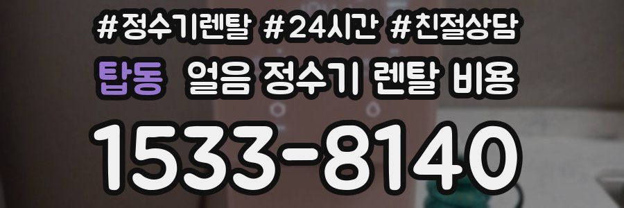 탑동 얼음 정수기 렌탈 비용