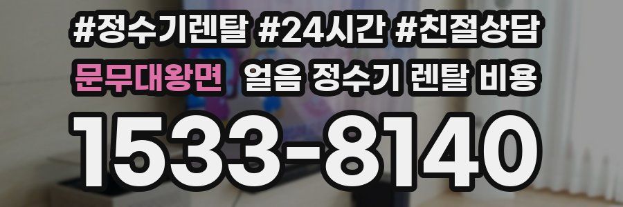 문무대왕면 얼음 정수기 렌탈 비용