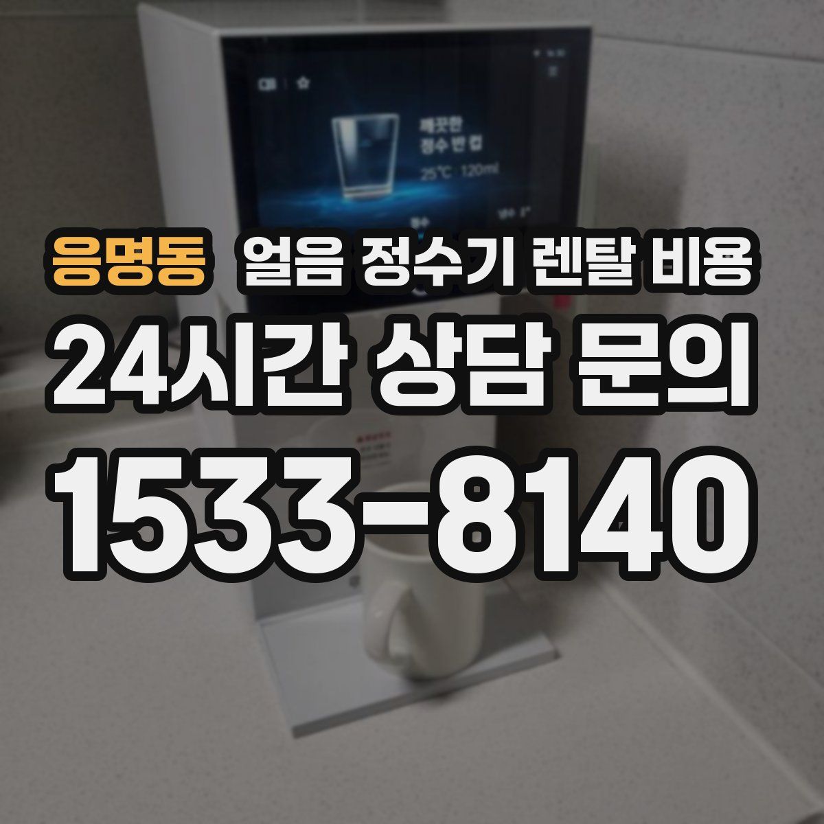 응명동 얼음 정수기 렌탈 비용