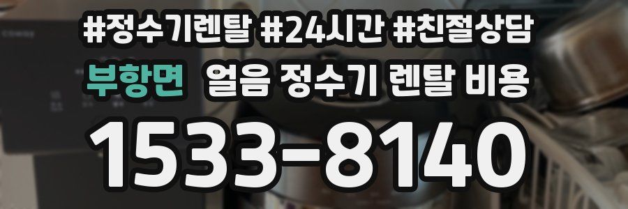 부항면 얼음 정수기 렌탈 비용