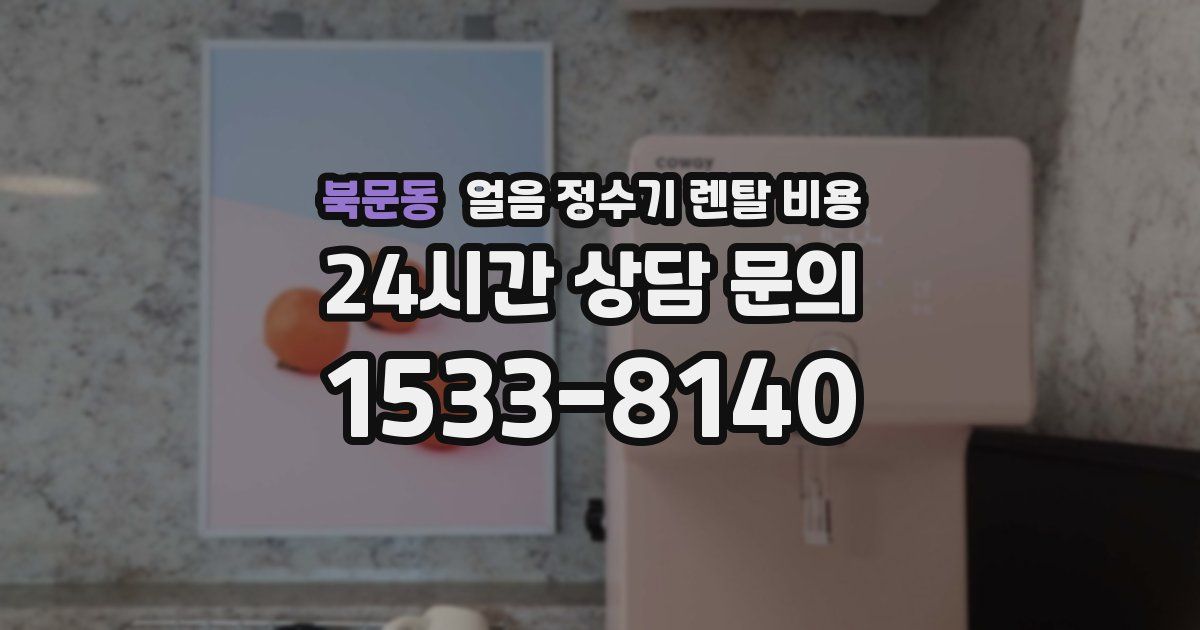 북문동 얼음 정수기 렌탈 비용