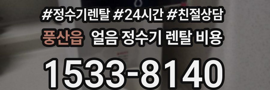 풍산읍 얼음 정수기 렌탈 비용