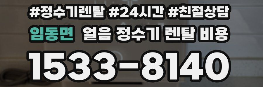임동면 얼음 정수기 렌탈 비용