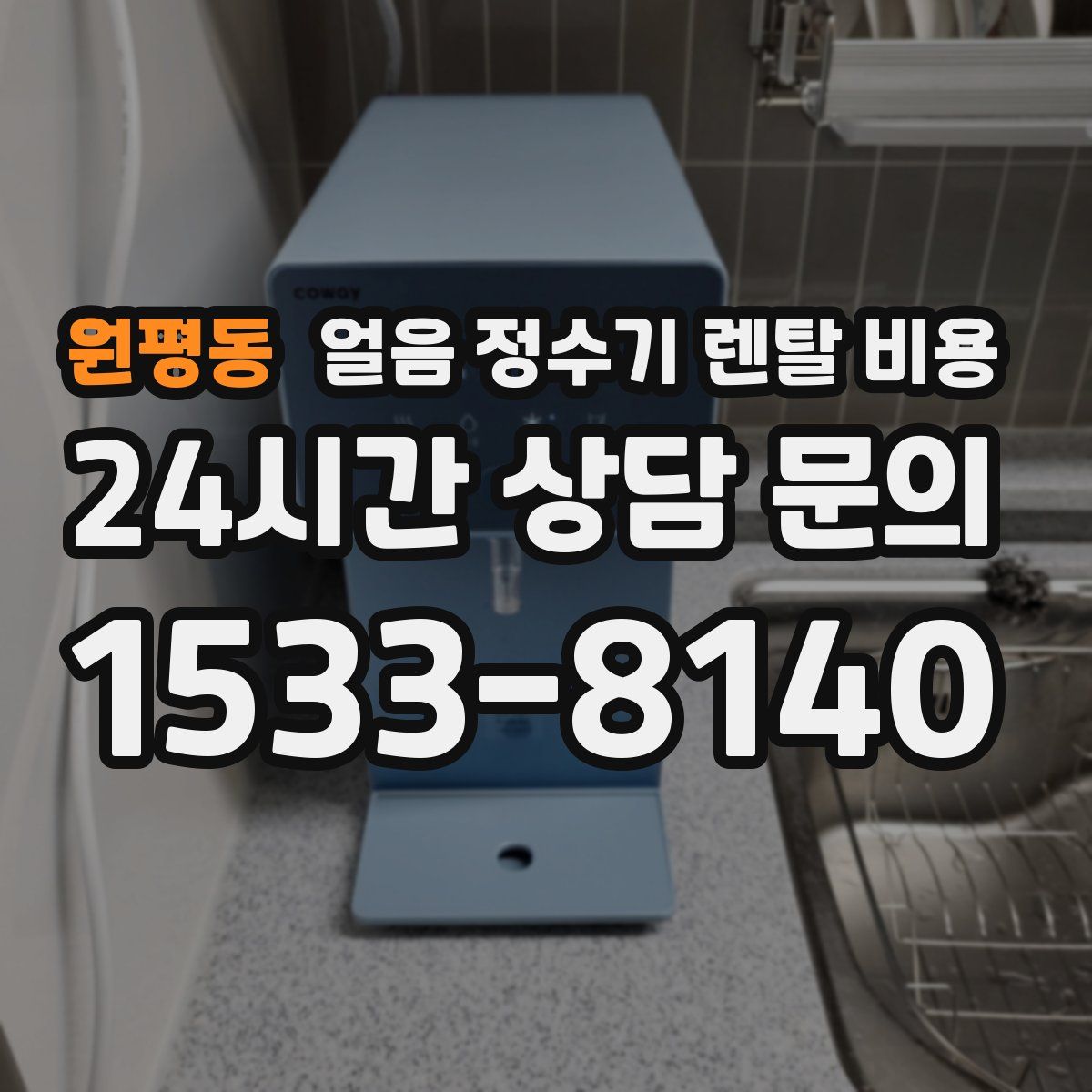 원평동 얼음 정수기 렌탈 비용