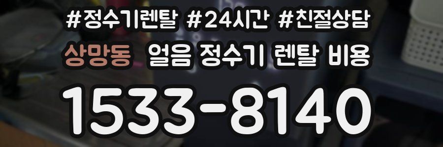 상망동 얼음 정수기 렌탈 비용