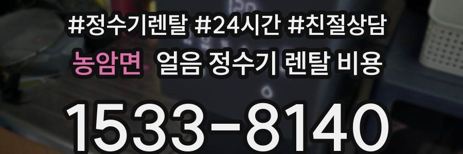 농암면 얼음 정수기 렌탈 비용