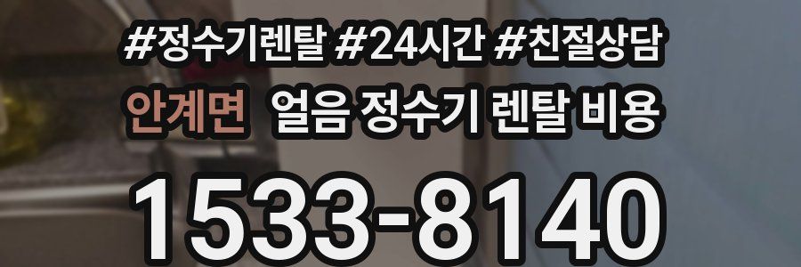 안계면 얼음 정수기 렌탈 비용