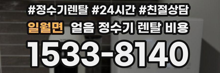 일월면 얼음 정수기 렌탈 비용