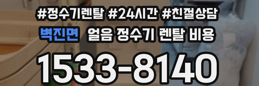 벽진면 얼음 정수기 렌탈 비용