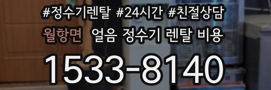 월항면 얼음 정수기 렌탈 비용