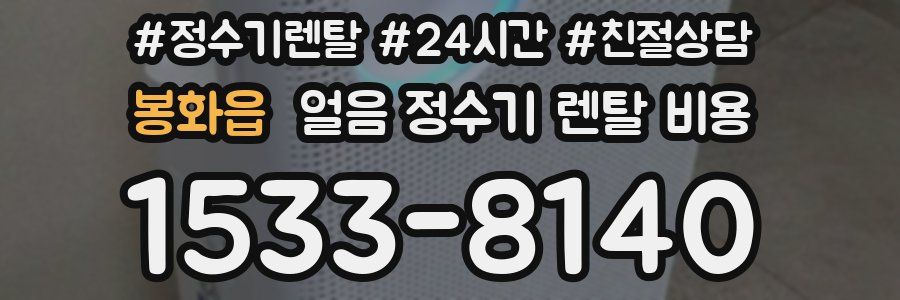 봉화읍 얼음 정수기 렌탈 비용