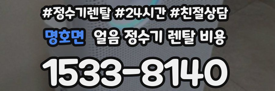 명호면 얼음 정수기 렌탈 비용