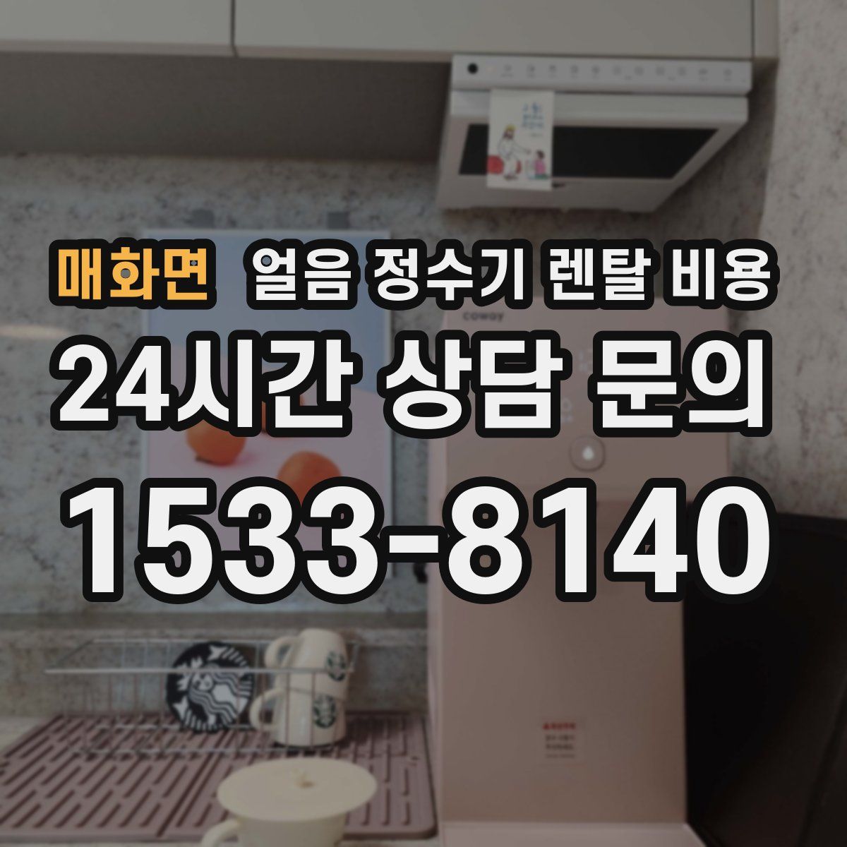 매화면 얼음 정수기 렌탈 비용