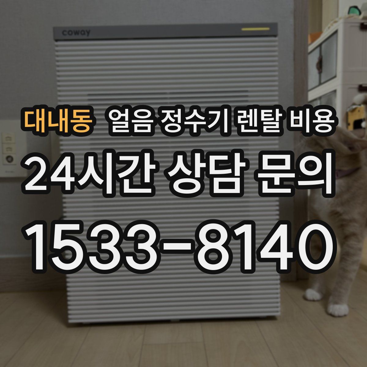 대내동 얼음 정수기 렌탈 비용