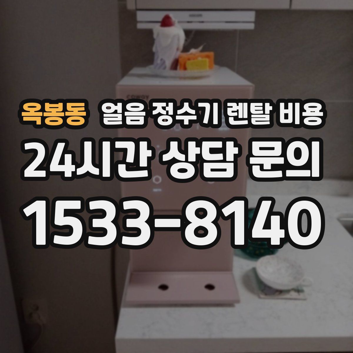 옥봉동 얼음 정수기 렌탈 비용