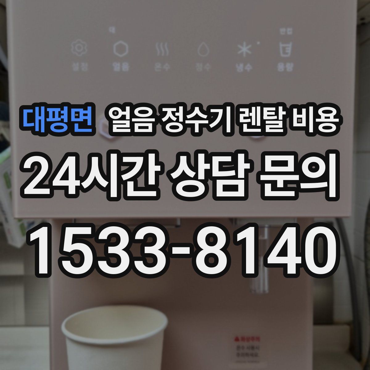 대평면 얼음 정수기 렌탈 비용