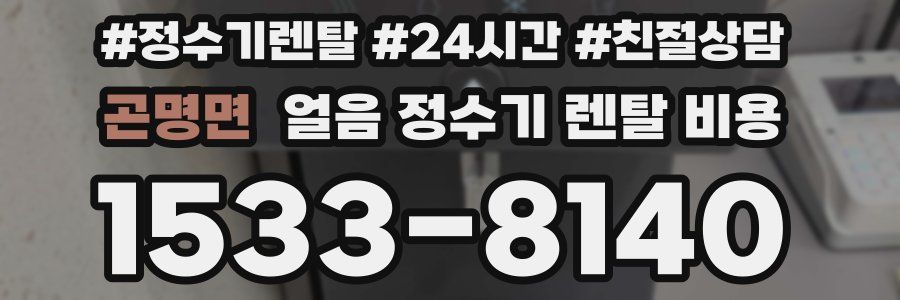 곤명면 얼음 정수기 렌탈 비용
