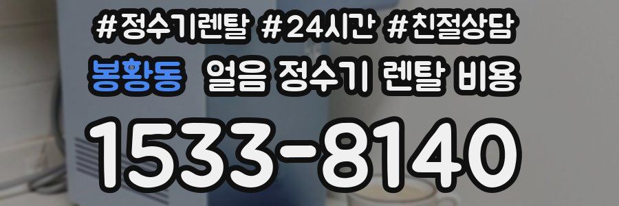봉황동 얼음 정수기 렌탈 비용