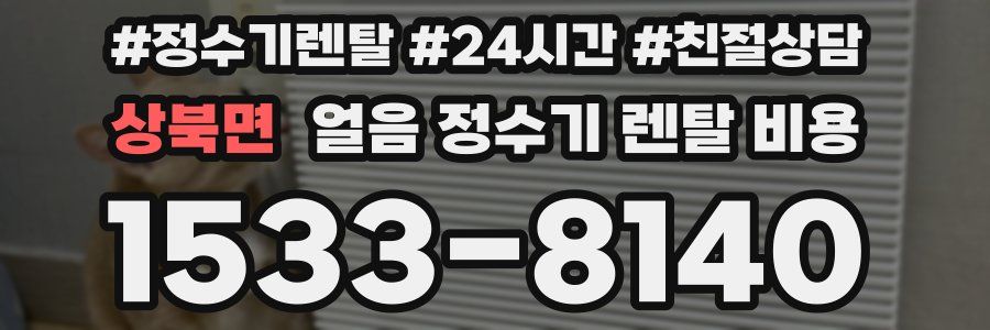 상북면 얼음 정수기 렌탈 비용