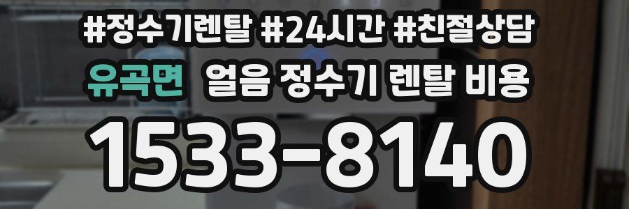 유곡면 얼음 정수기 렌탈 비용