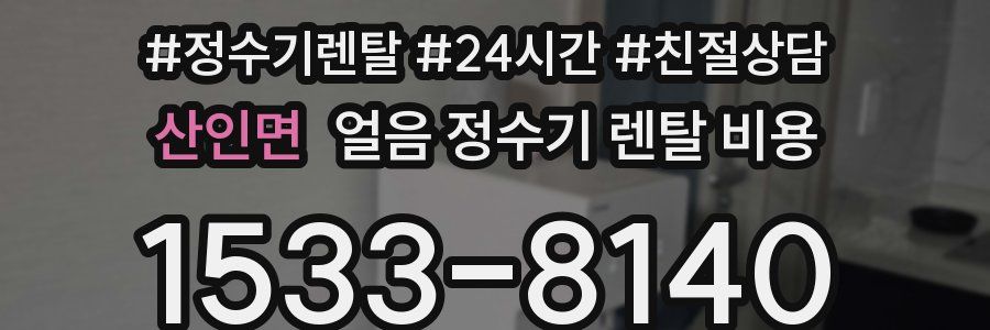 산인면 얼음 정수기 렌탈 비용