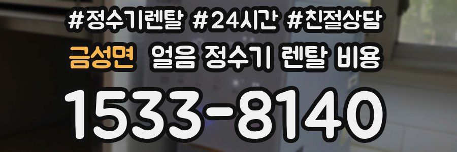 금성면 얼음 정수기 렌탈 비용