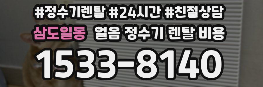 삼도일동 얼음 정수기 렌탈 비용