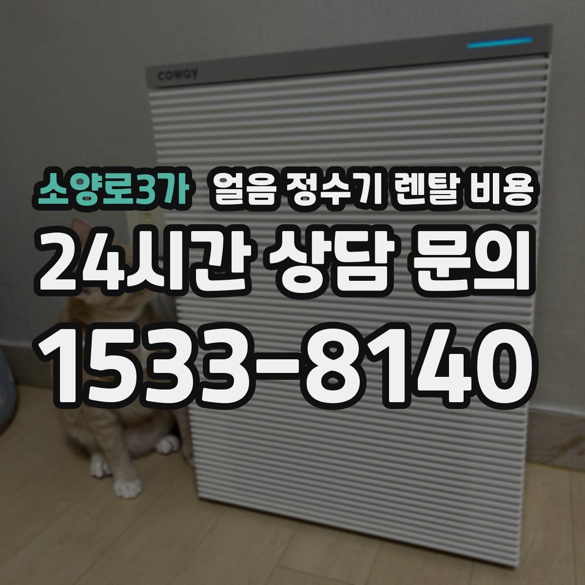 소양로3가 얼음 정수기 렌탈 비용