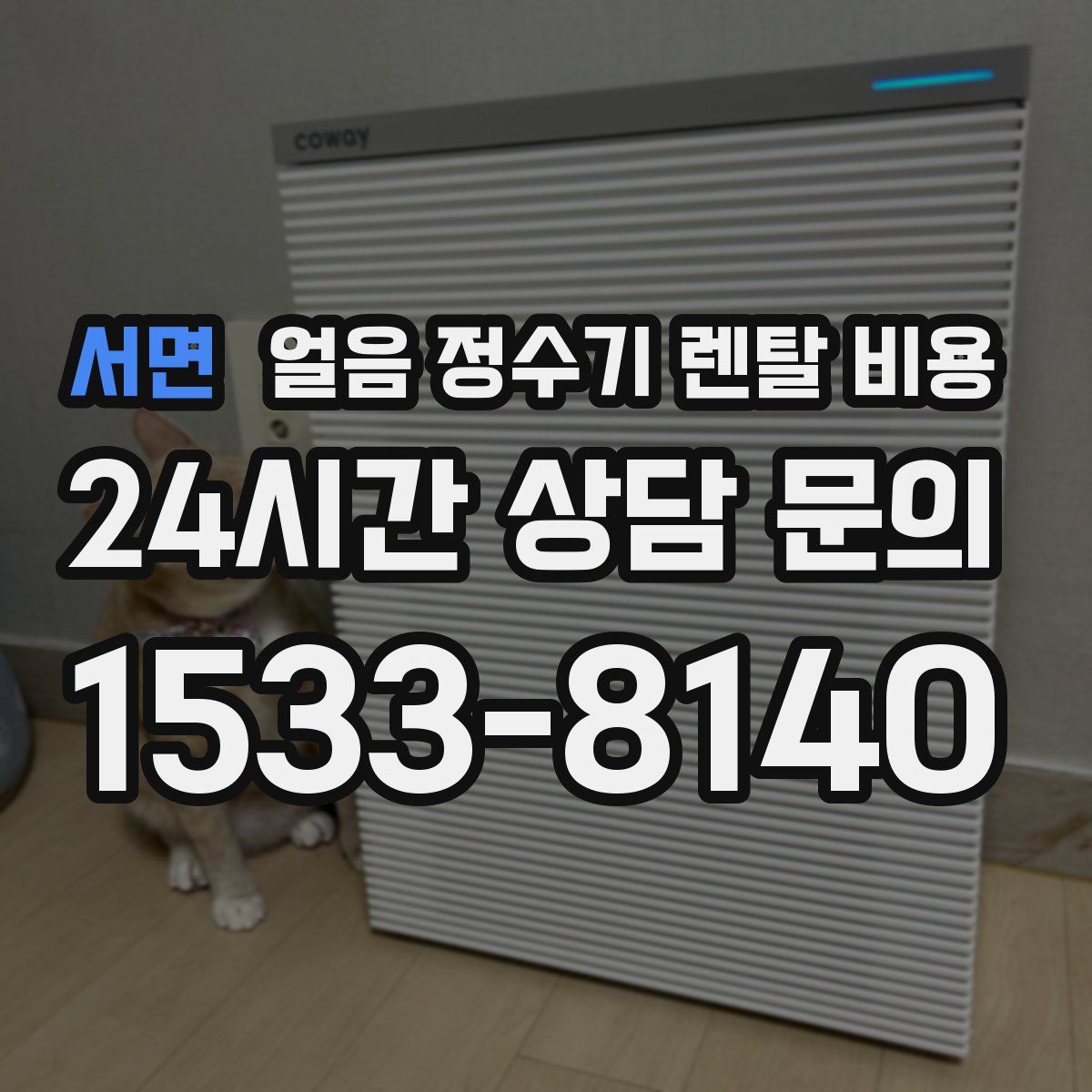 서면 얼음 정수기 렌탈 비용